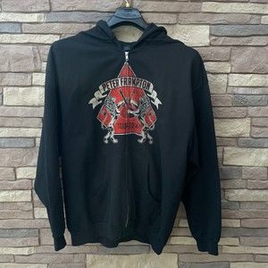 PETER FRAMPTON DOOBIE BROTHERS Tour 2014 Black Full Zip Hoodie Size XXL